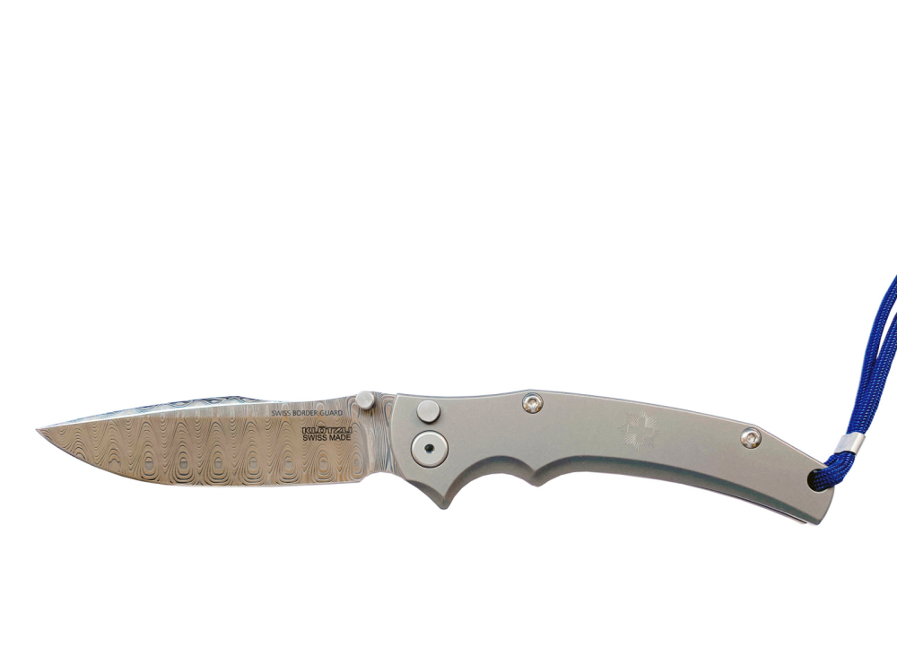 Klötzli Swiss Border Guard Knife SBG 1, Damast