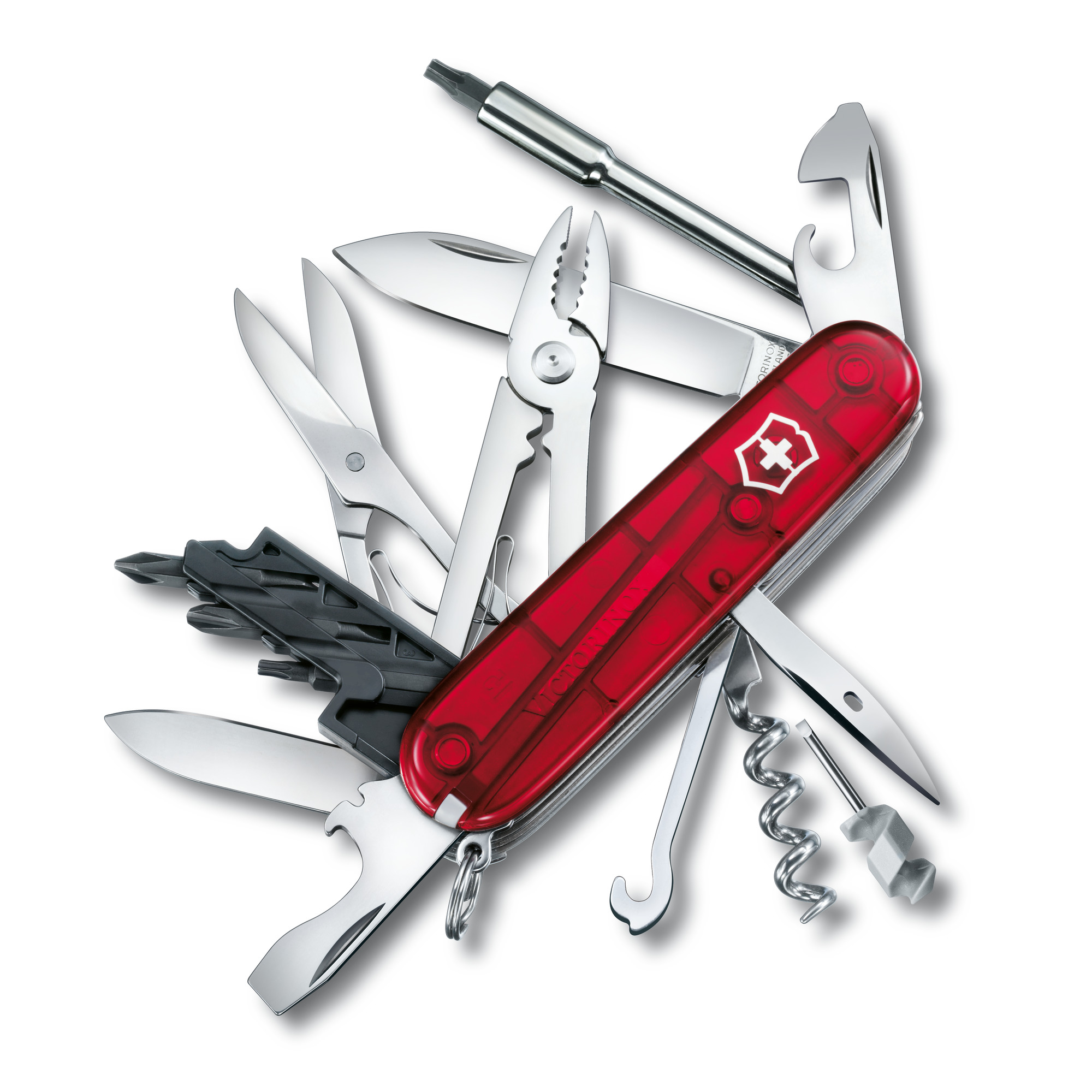 Victorinox Cyber Tool M rot transparent