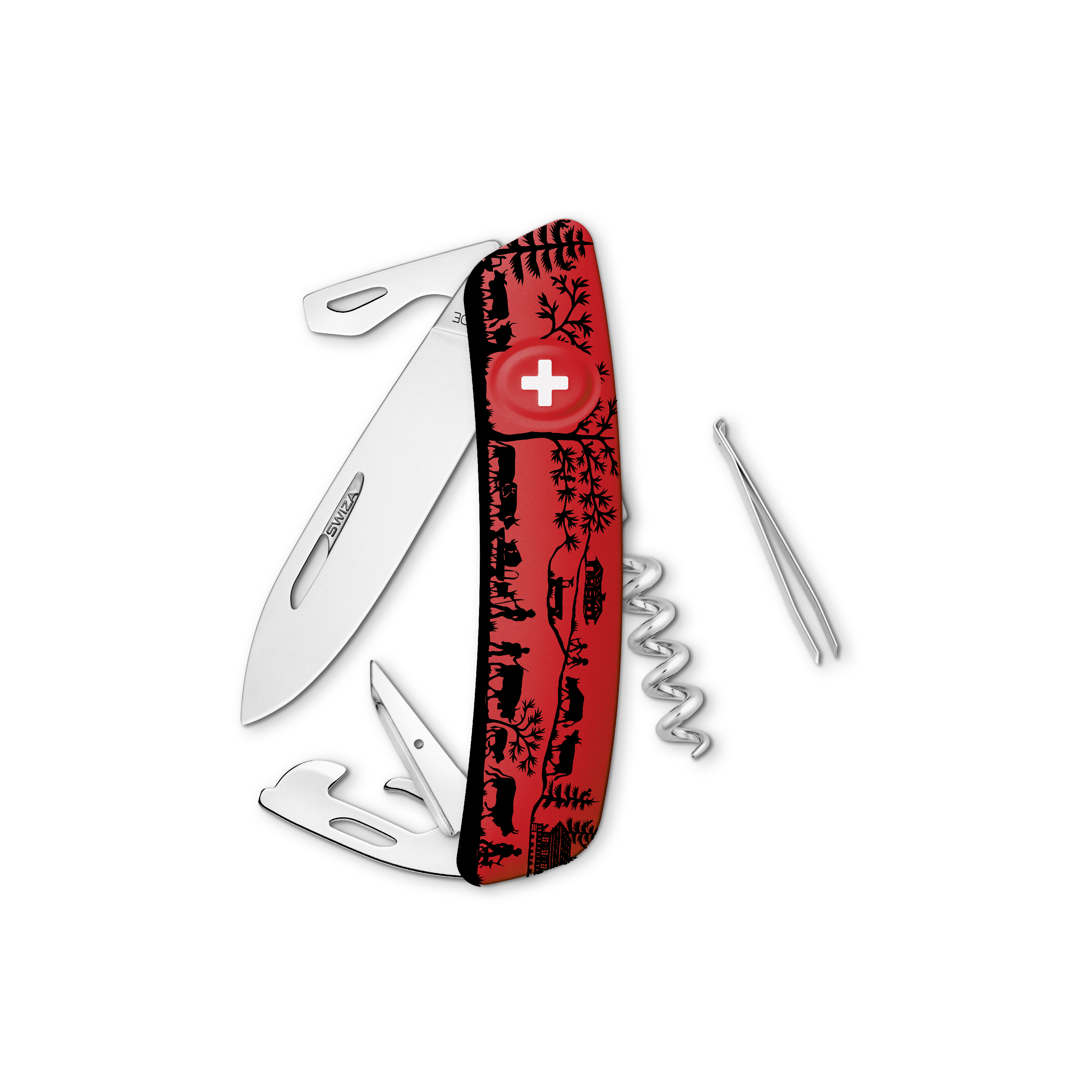 SWIZA Traditions Custom D03 Heimat, Red / Black print