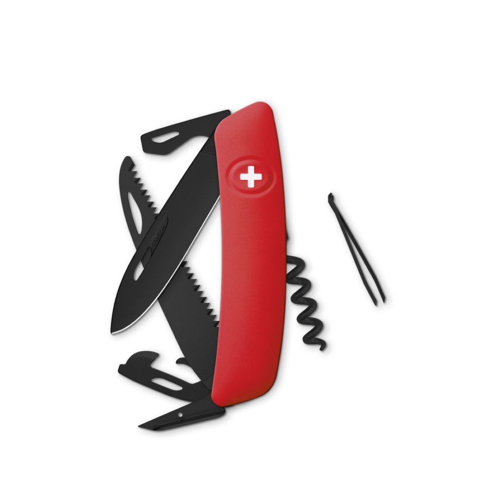 SWIZA Standard Allblack D05, Red