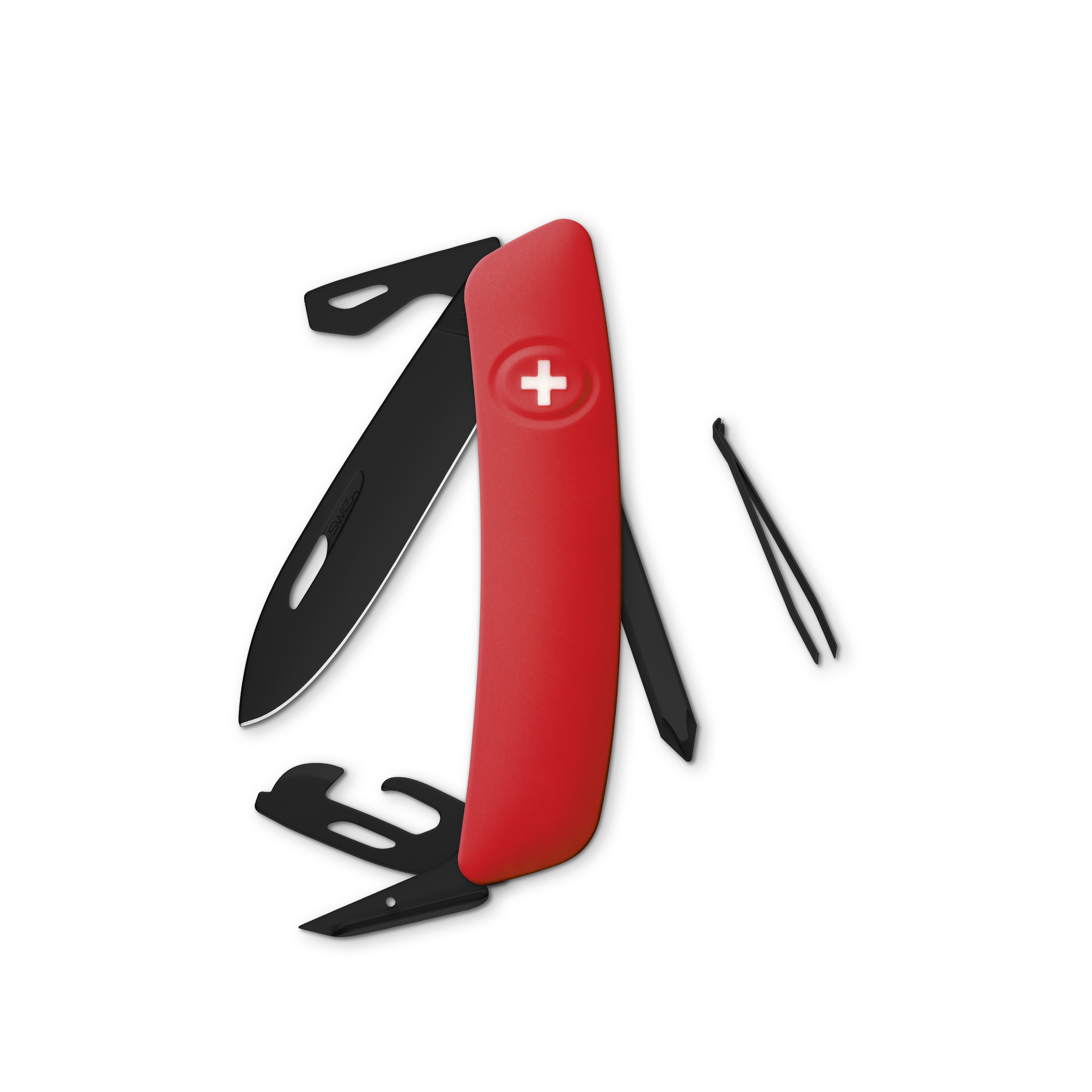 SWIZA Standard Allblack D04, Red