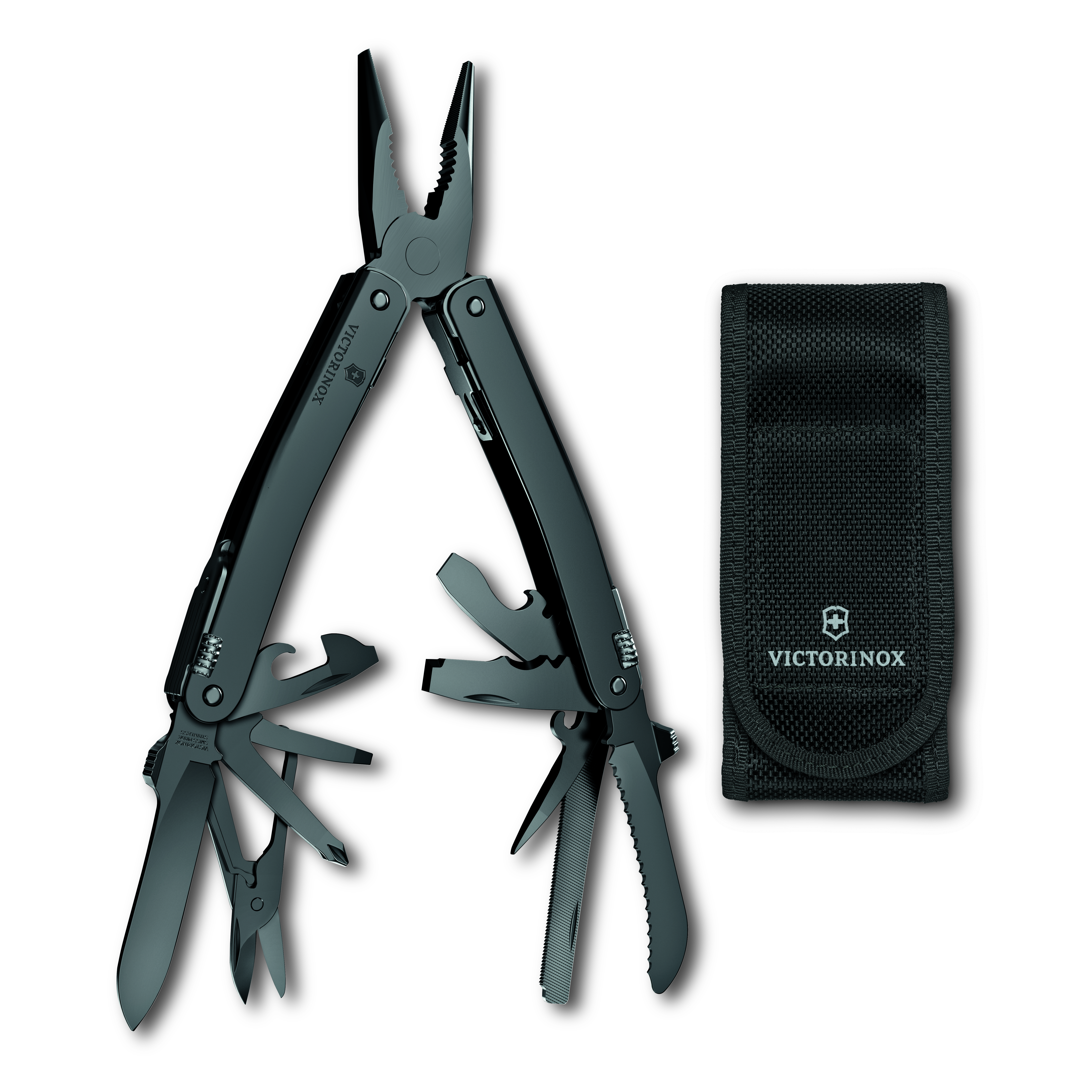 Victorinox Swiss Tool Spirit MXBS, black in Nylon-Gürteletui