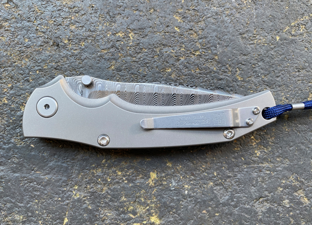 Klötzli Swiss Border Guard Knife SBG 1, Damast