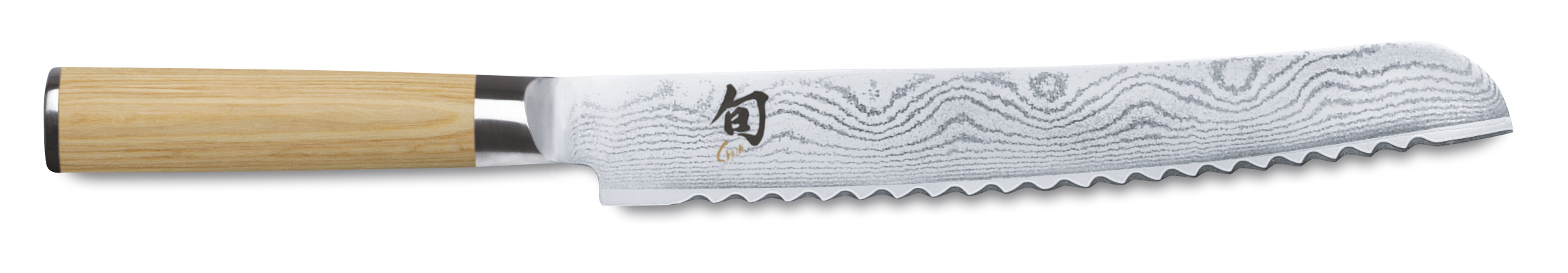 Kai Shun White Brotmesser, spezieller Wellenschliff