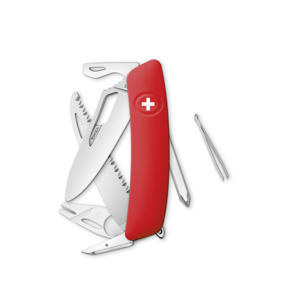 SWIZA Single Hand + Saw SH06 R -TT, Red