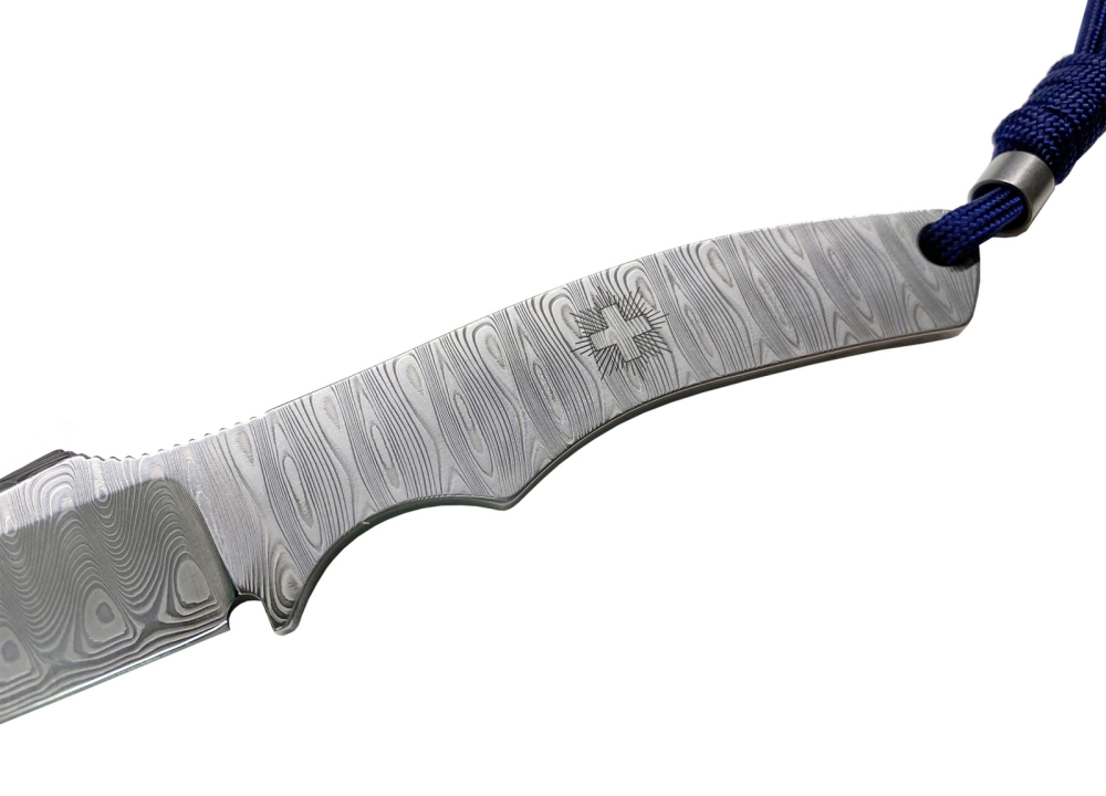 Klötzli Swiss Border Guard Neckknife Modell 23, Damast