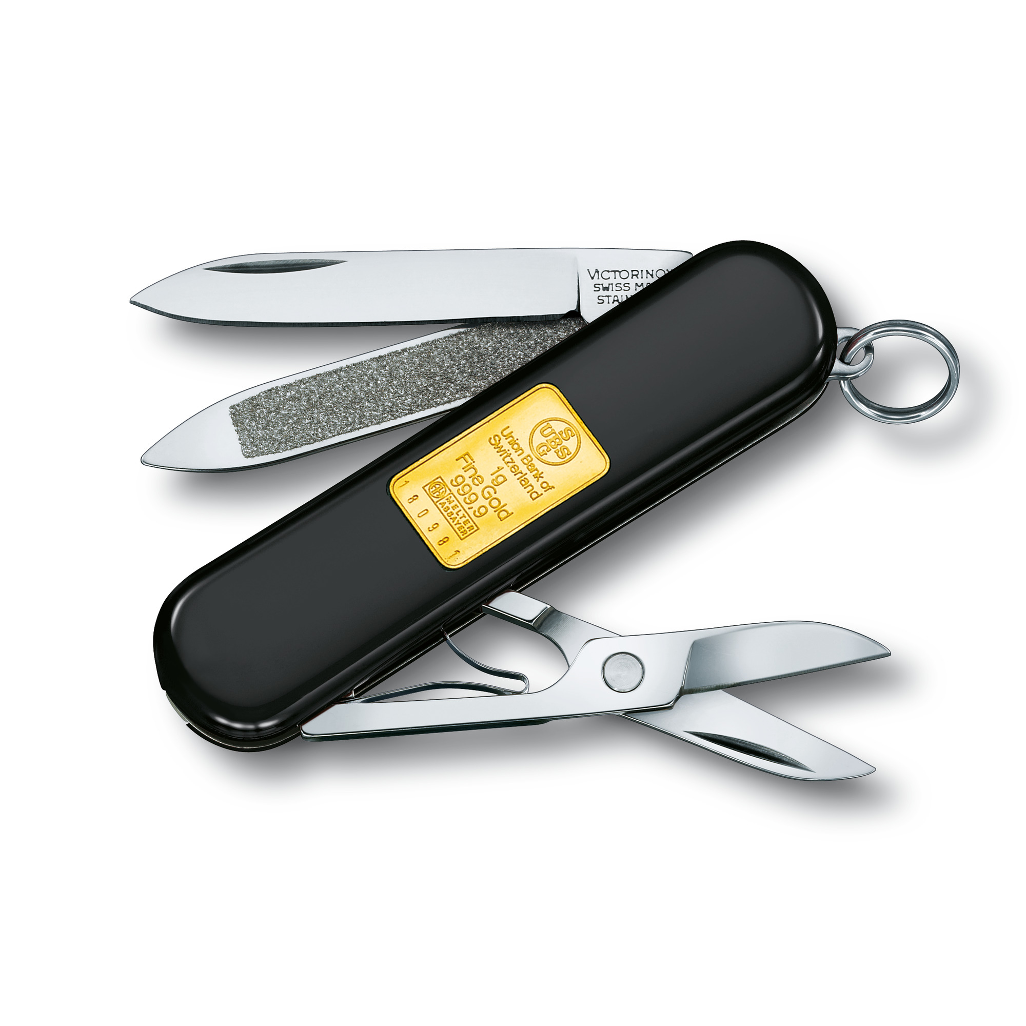 Victorinox Classic mit Goldbarren 1gr