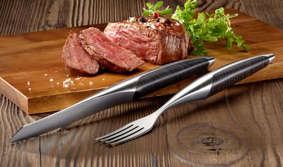 sknife Steakgabel Set Esche schwarz