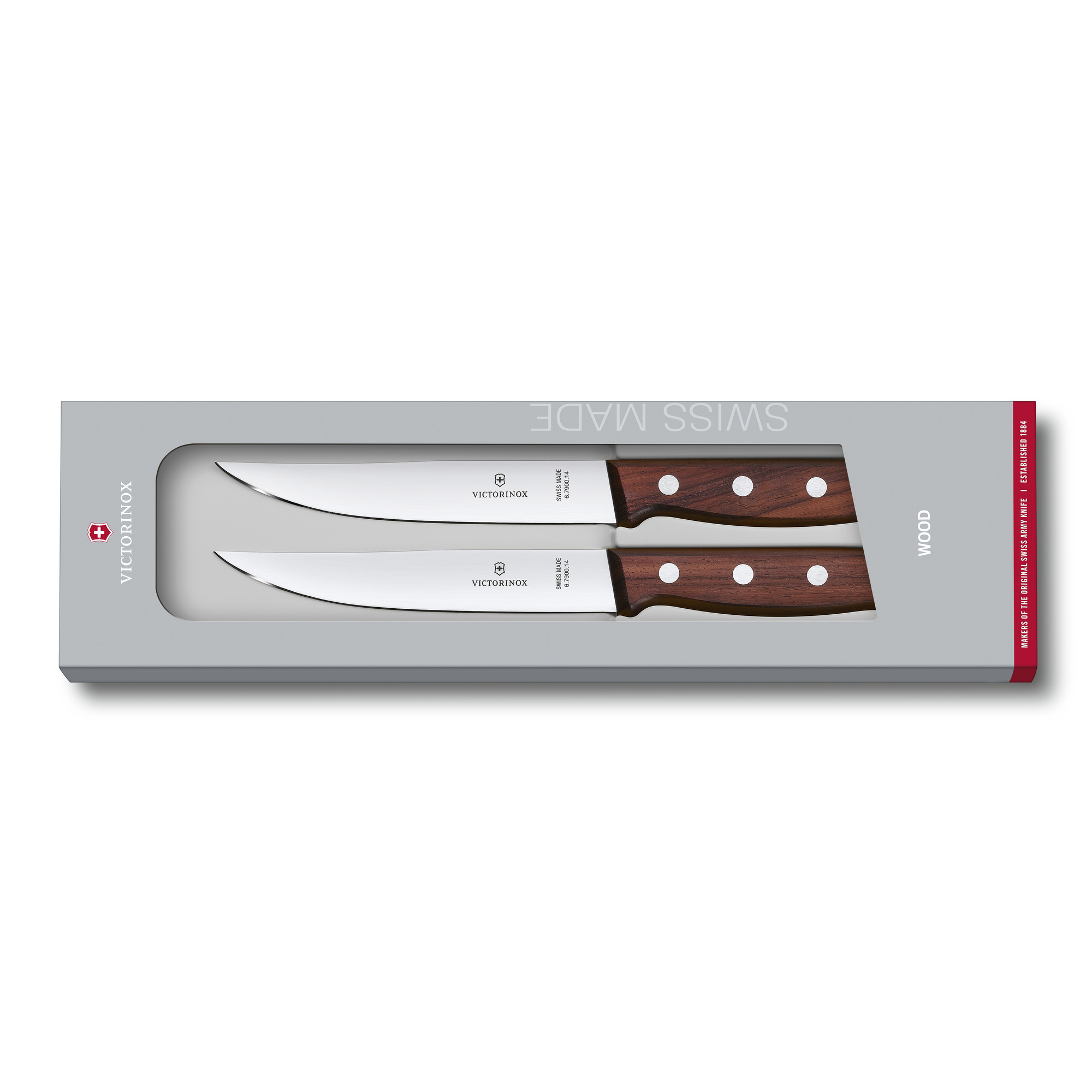 Victorinox Wood Steakmesser-Set, 2-teilig