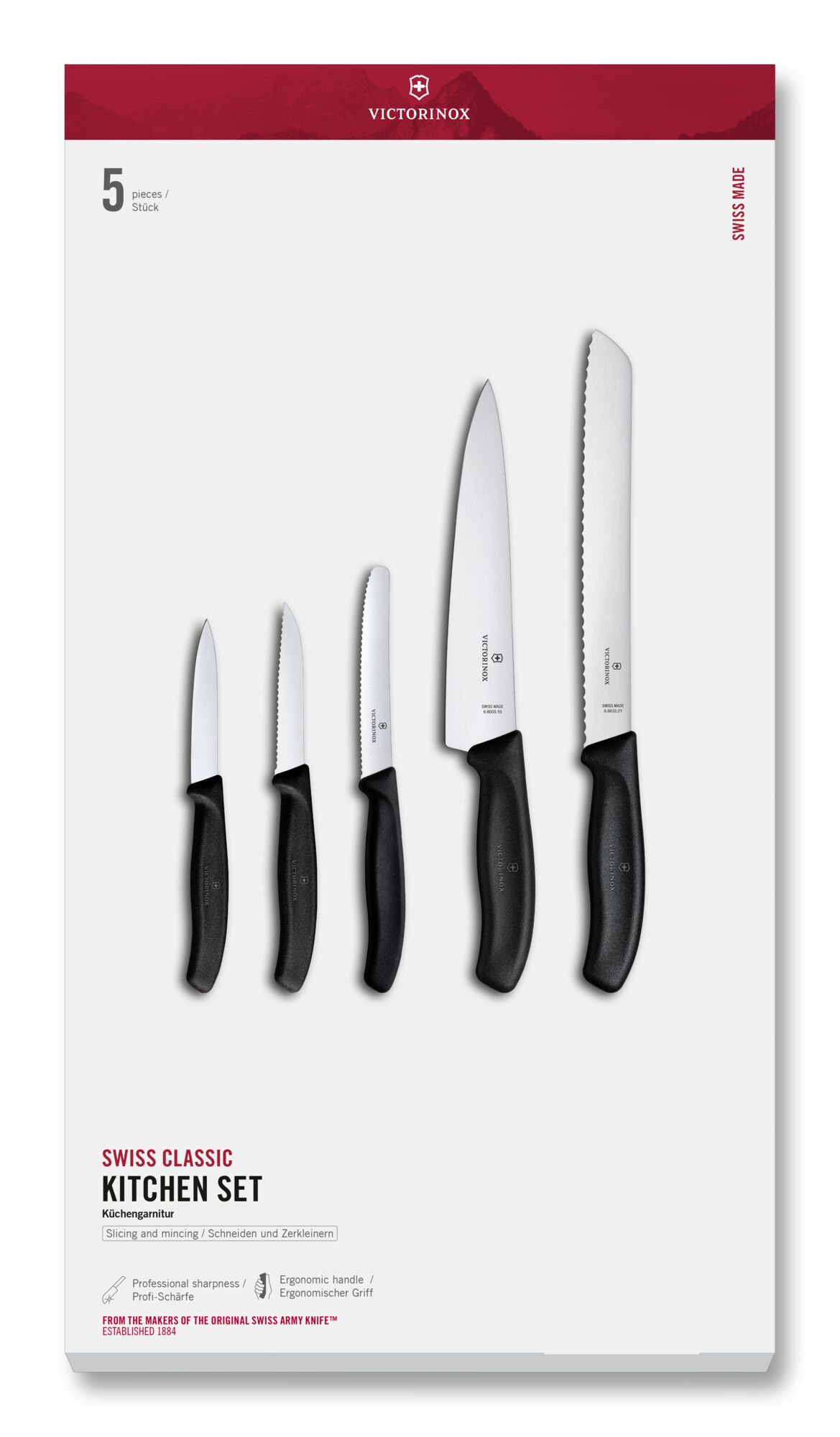 Victorinox Swiss Classic Küchengarnitur, 5-teilig