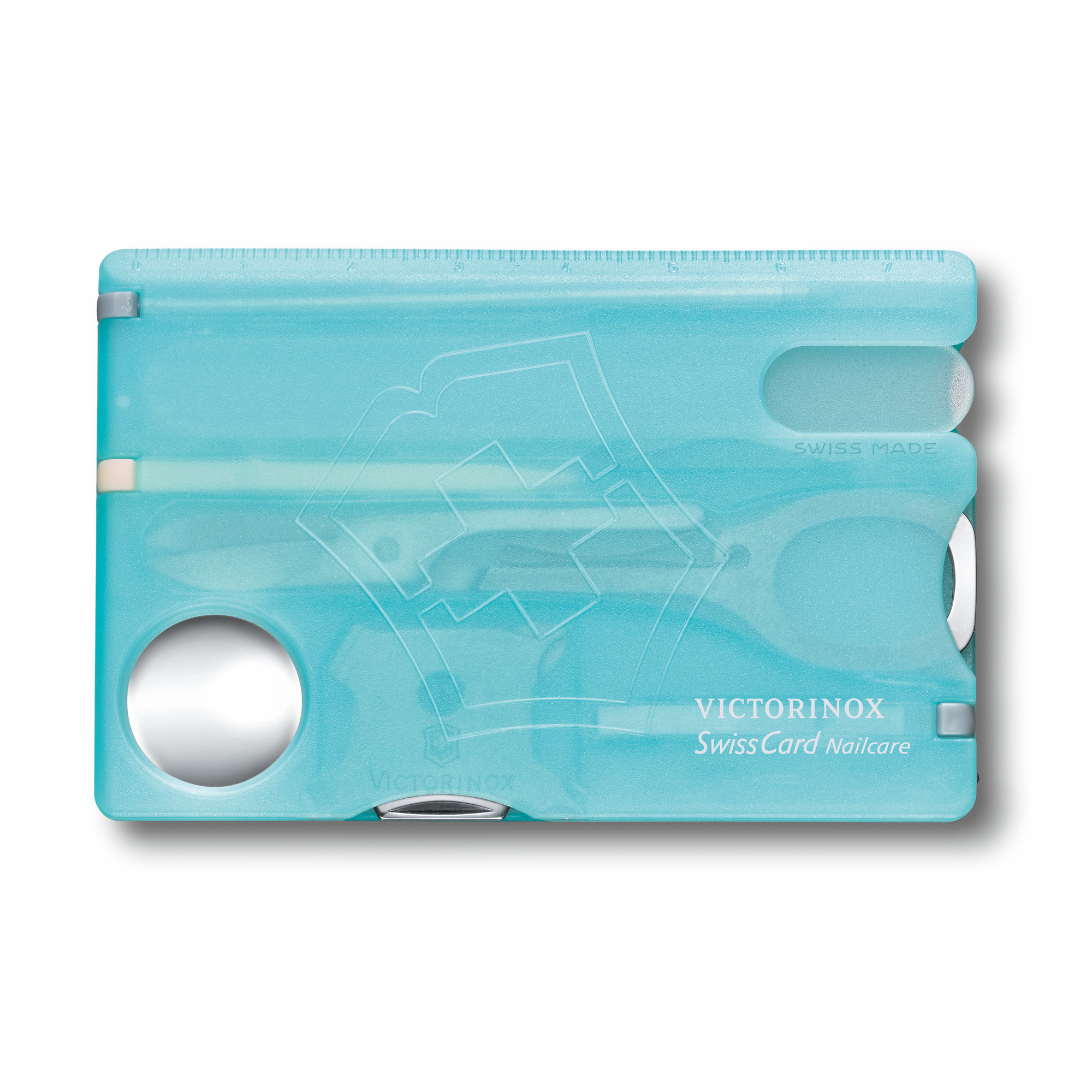 Victorinox Swiss Card Nailcare eisblau transluzent