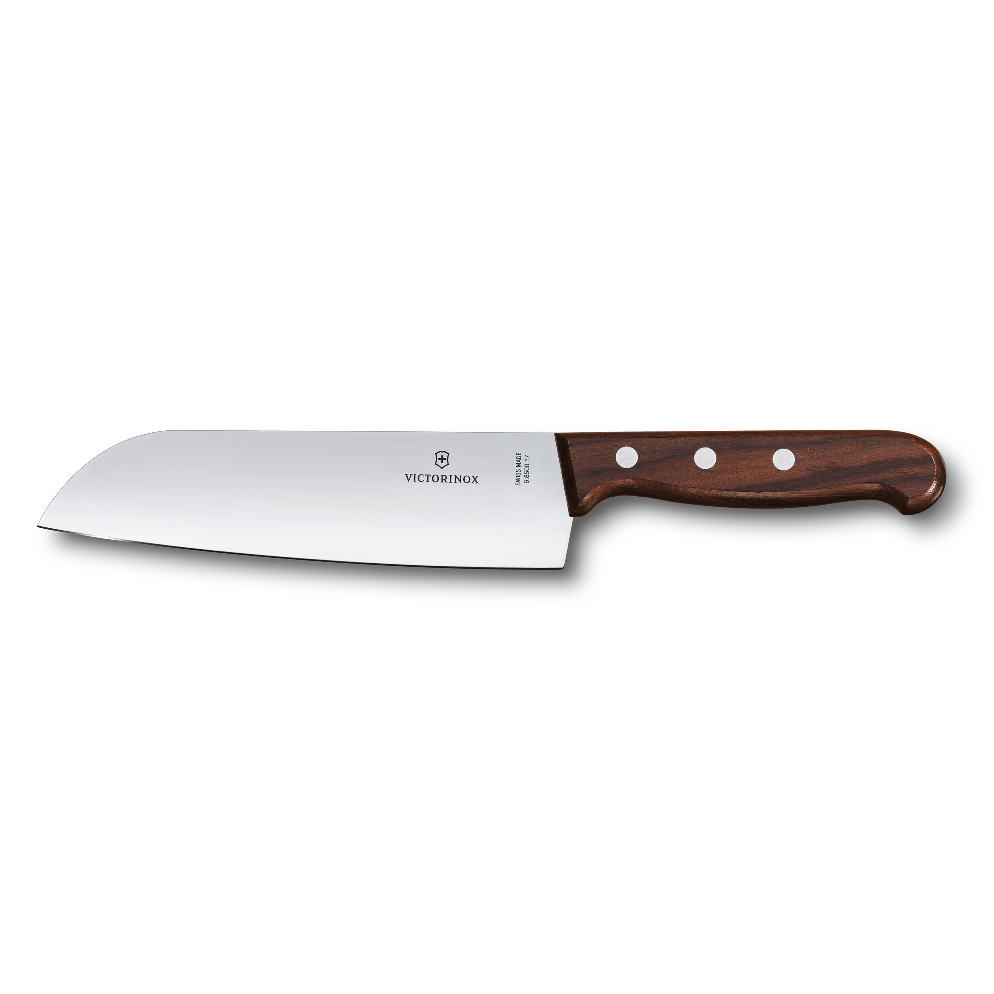 Victorinox Wood Santokumesser, 17 cm mit Gravurspruch