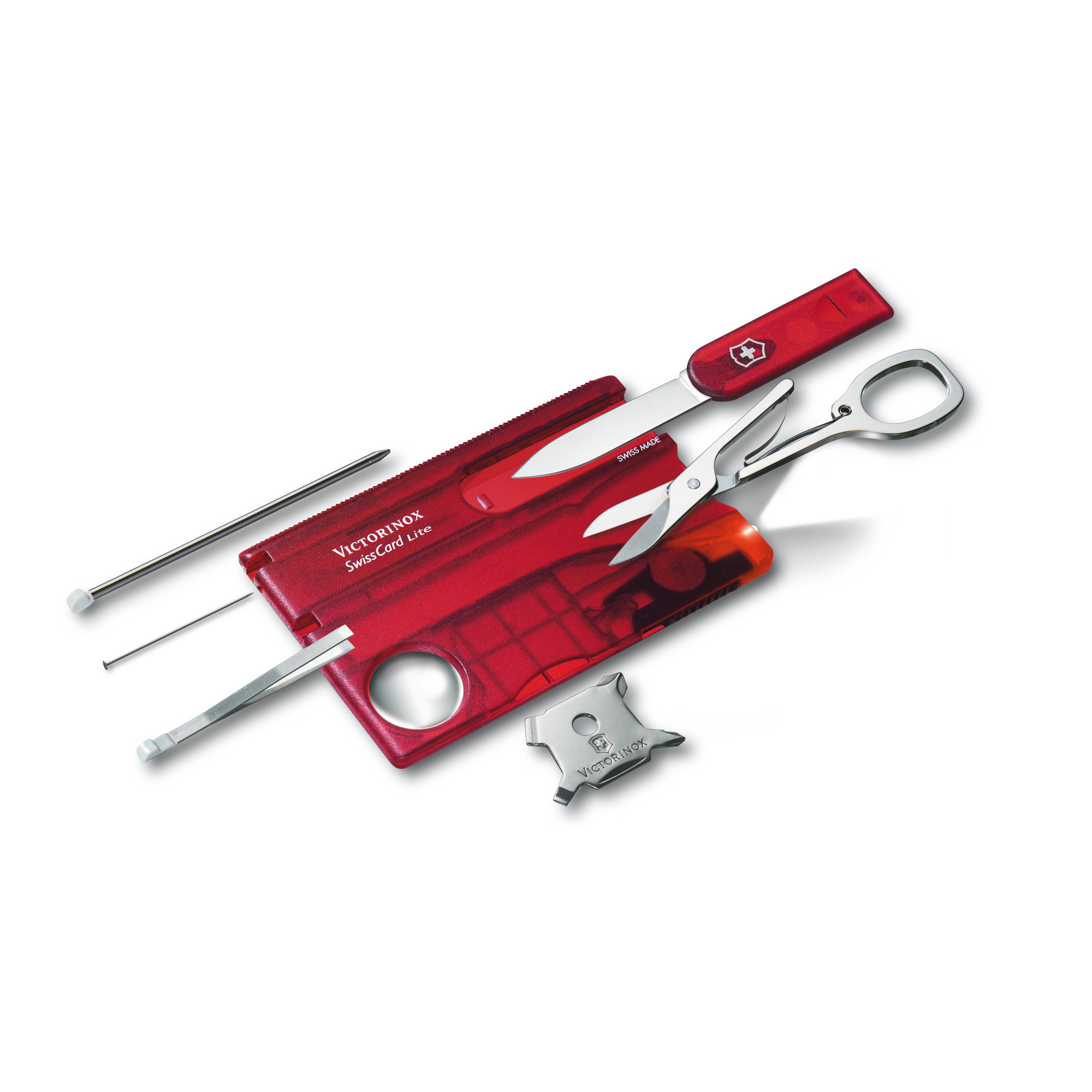 Victorinox Swiss Card Lite rot transparent