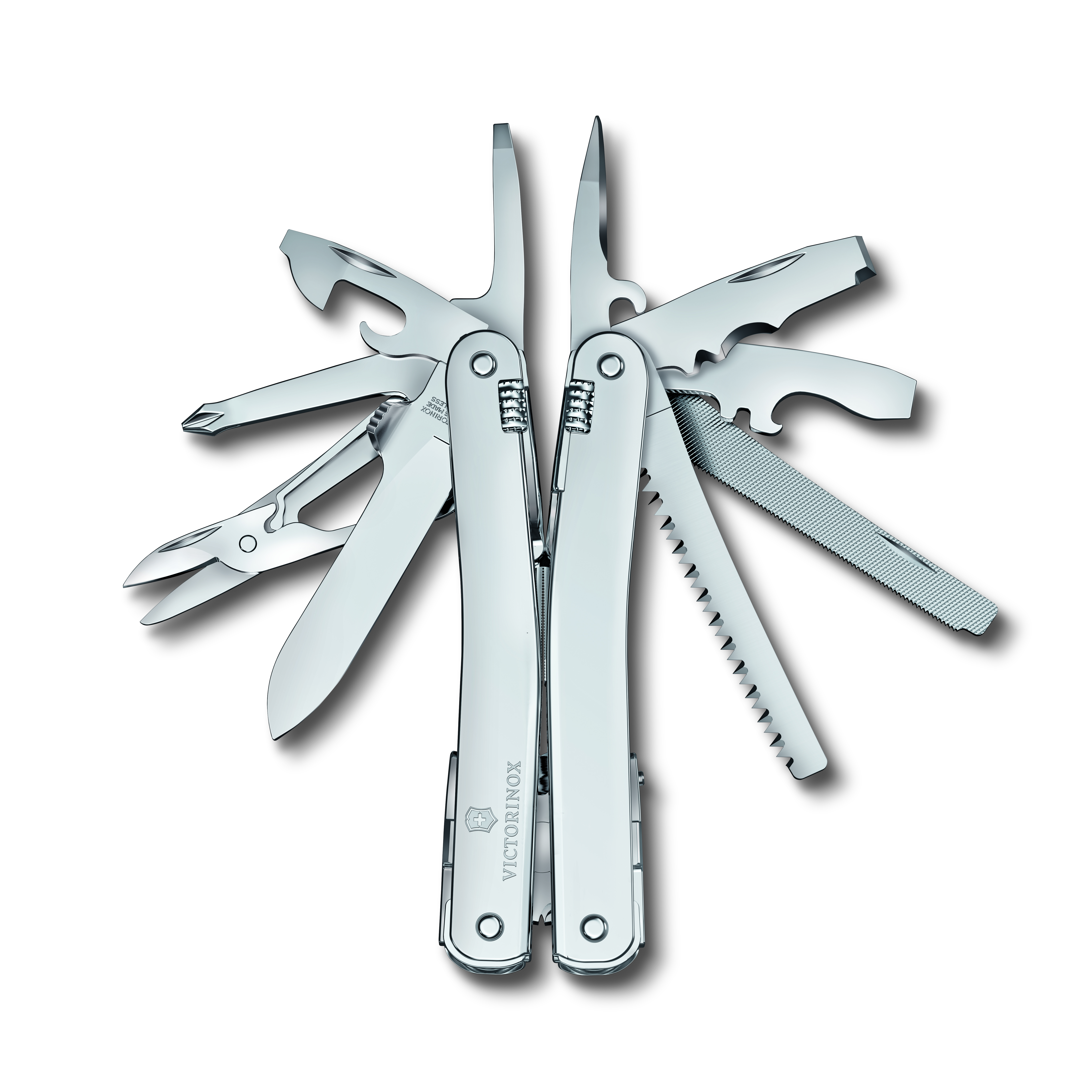 Victorinox Swiss Tool Spirit MX, silver in Nylon-Gürteletui