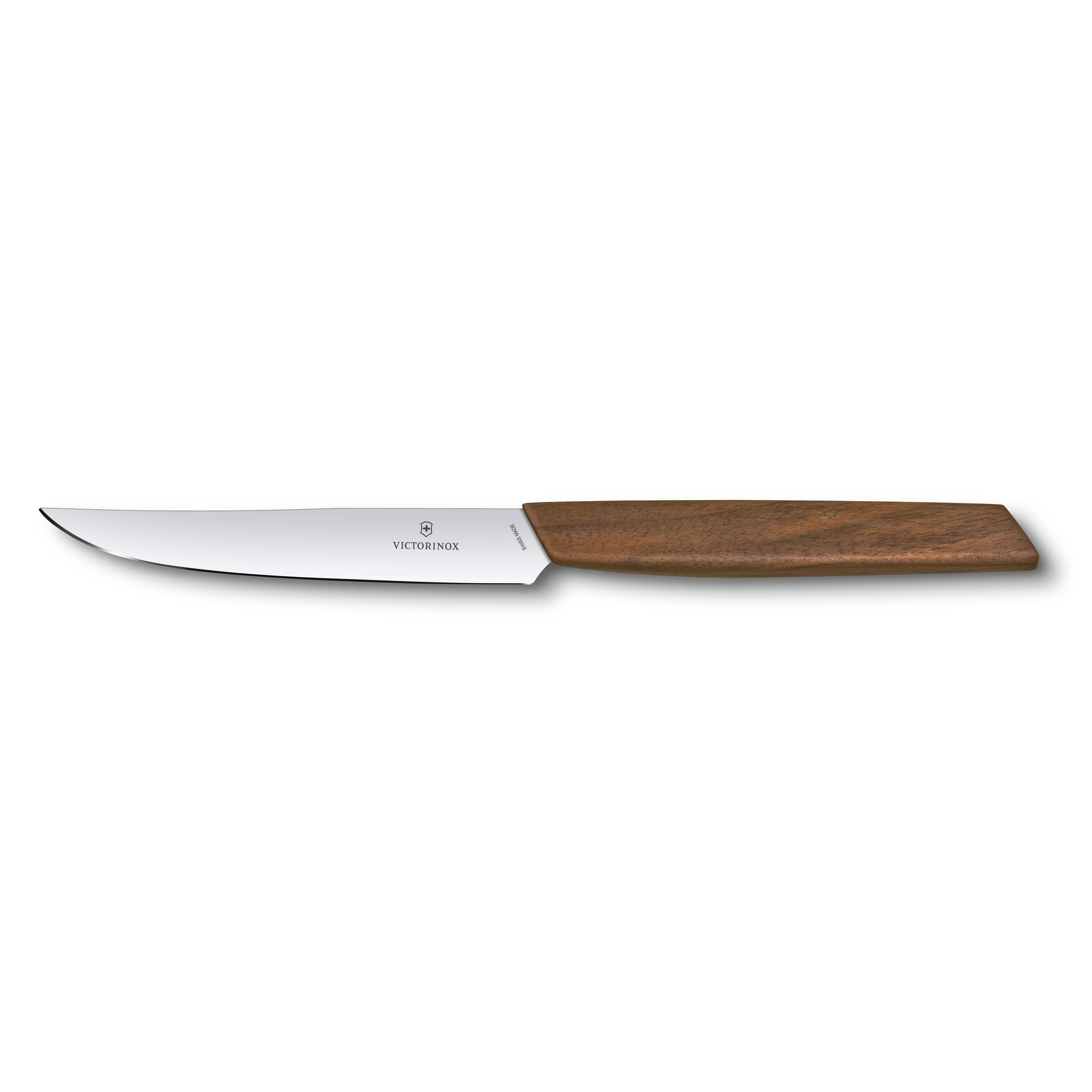 Victorinox Swiss Modern Wood Steakmesser-Set, gerader Schliff