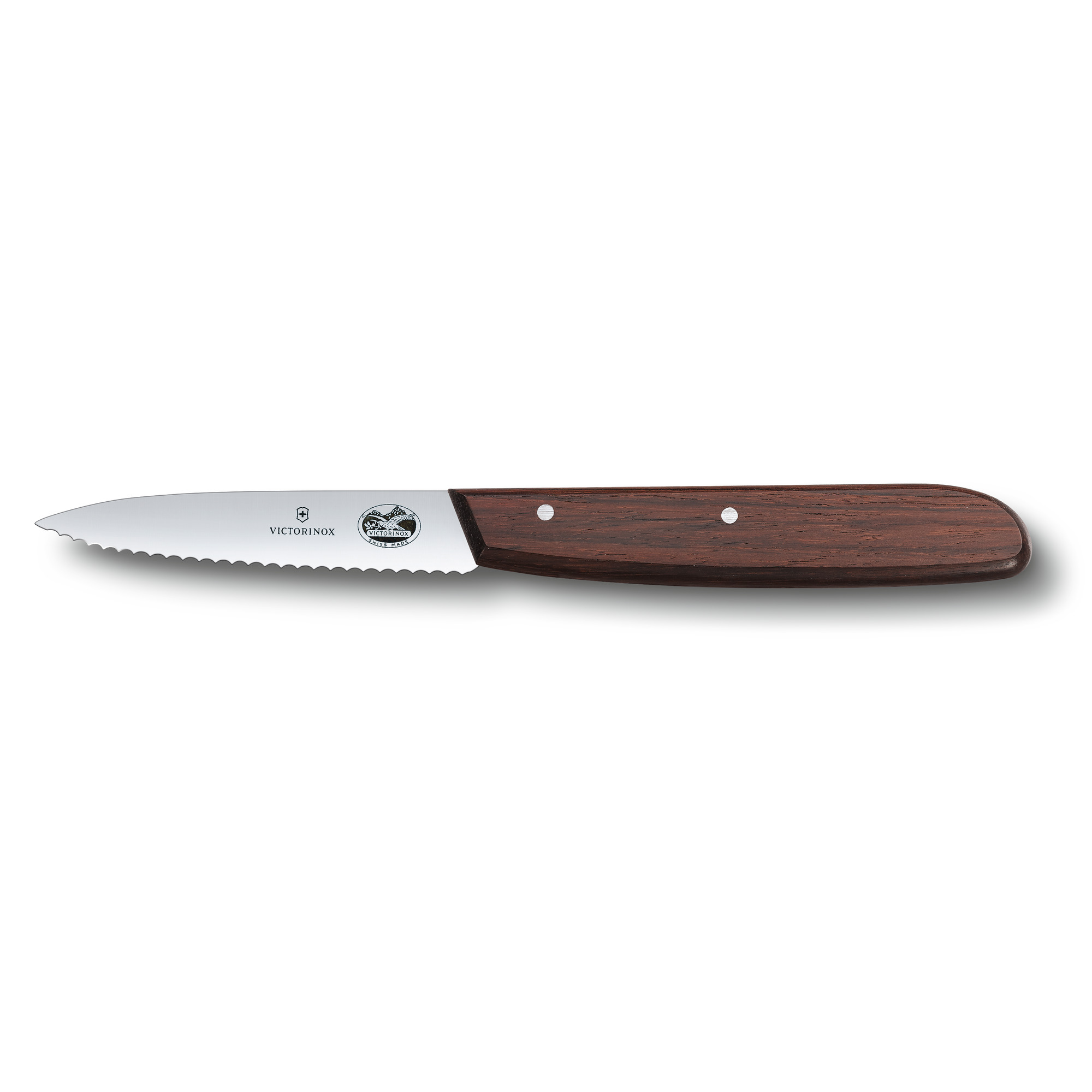 Victorinox Wood Gemüsemesser, Wellenschliff, 8cm