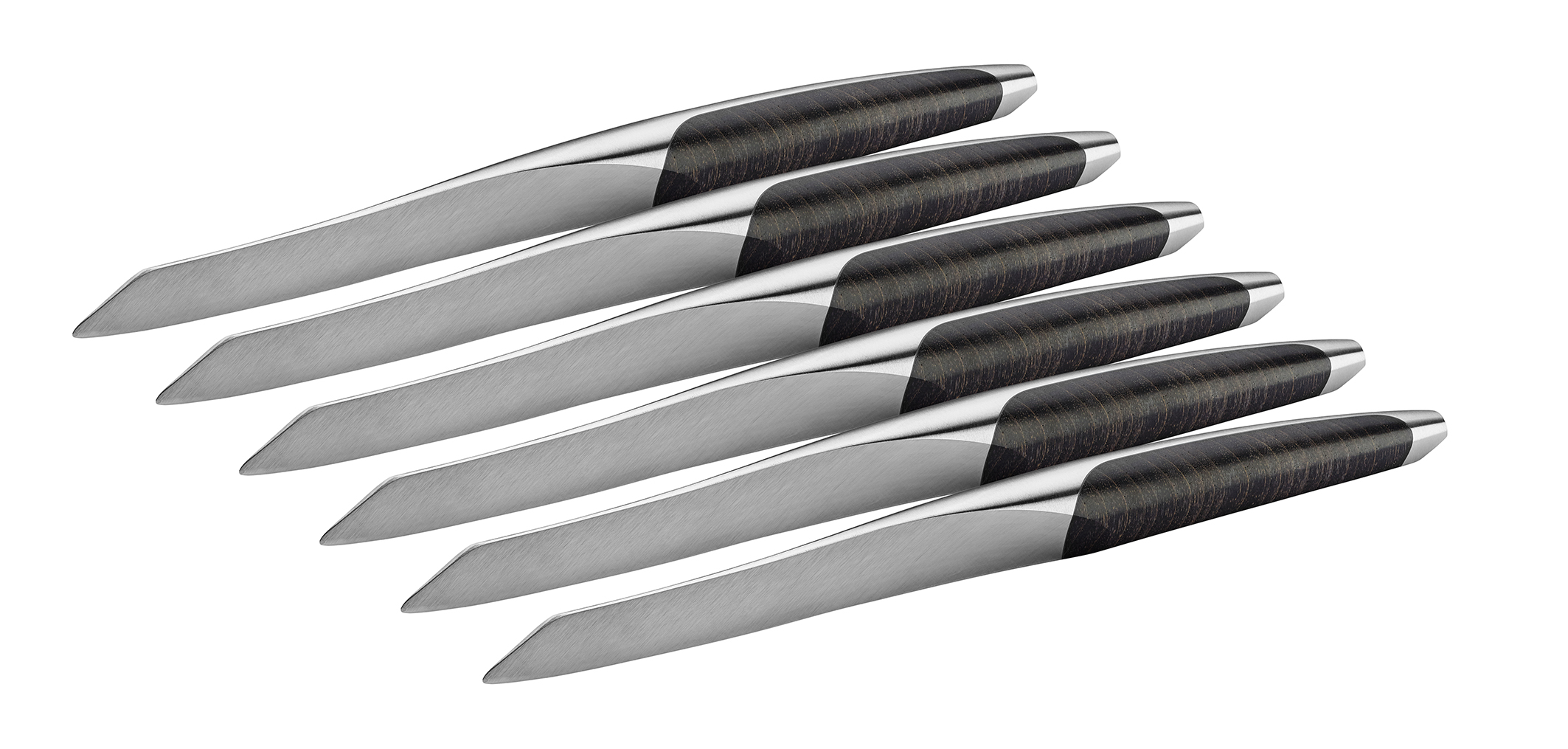 sknife Steakmesser 6er Set Esche schwarz