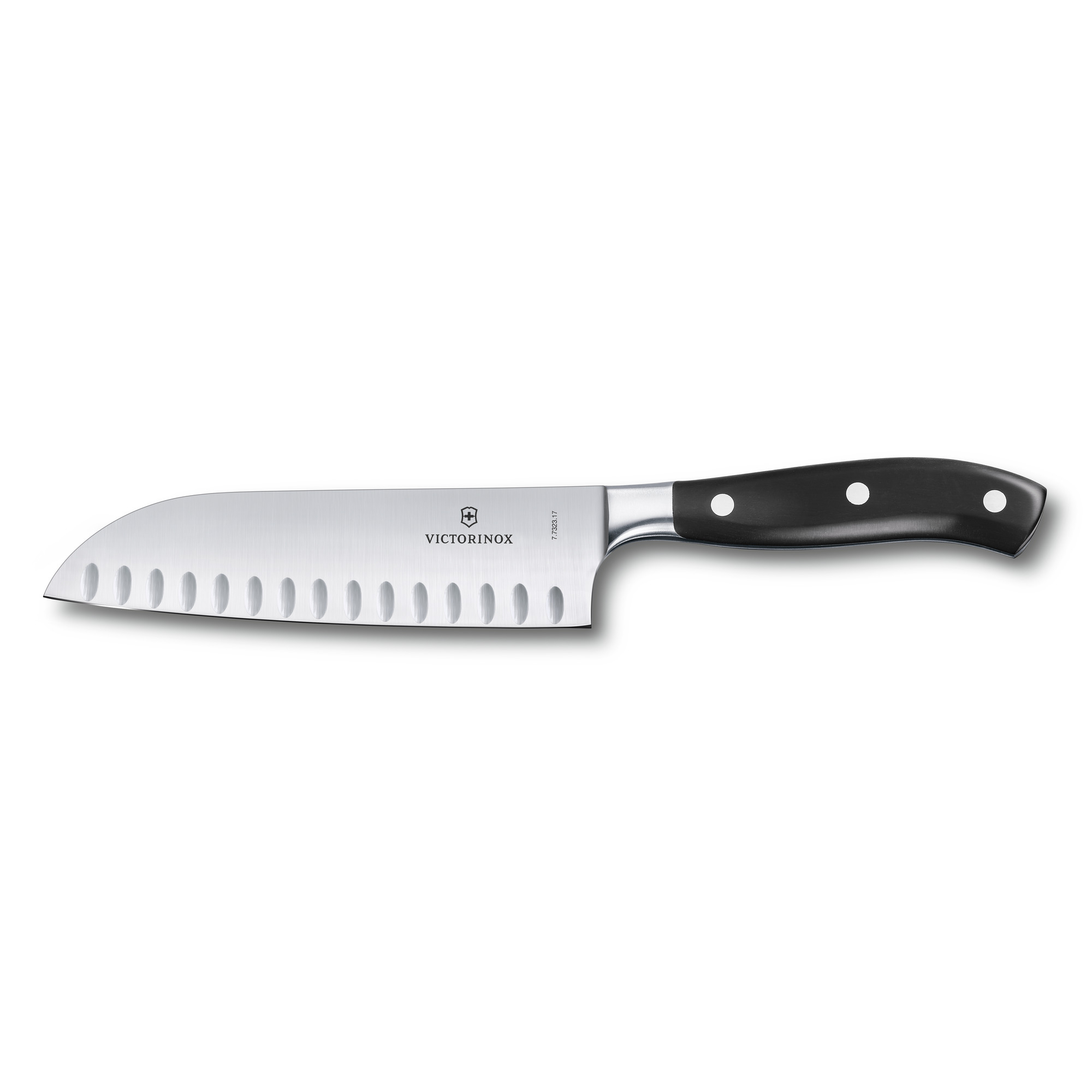 Victorinox Grand Maître Santokumesser mit Kullenschliff, 17cm