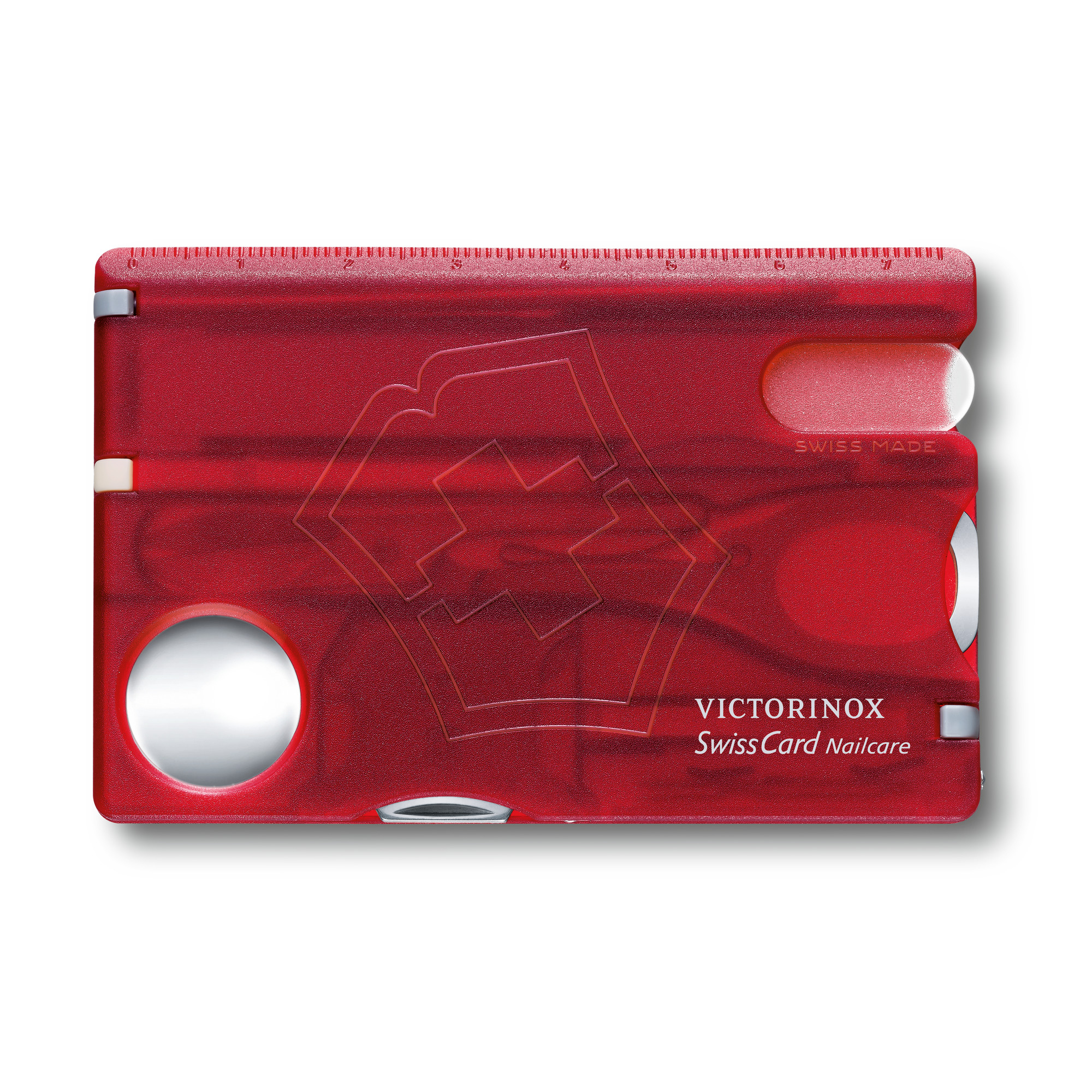 Victorinox Swiss Card Nailcare rot transparent