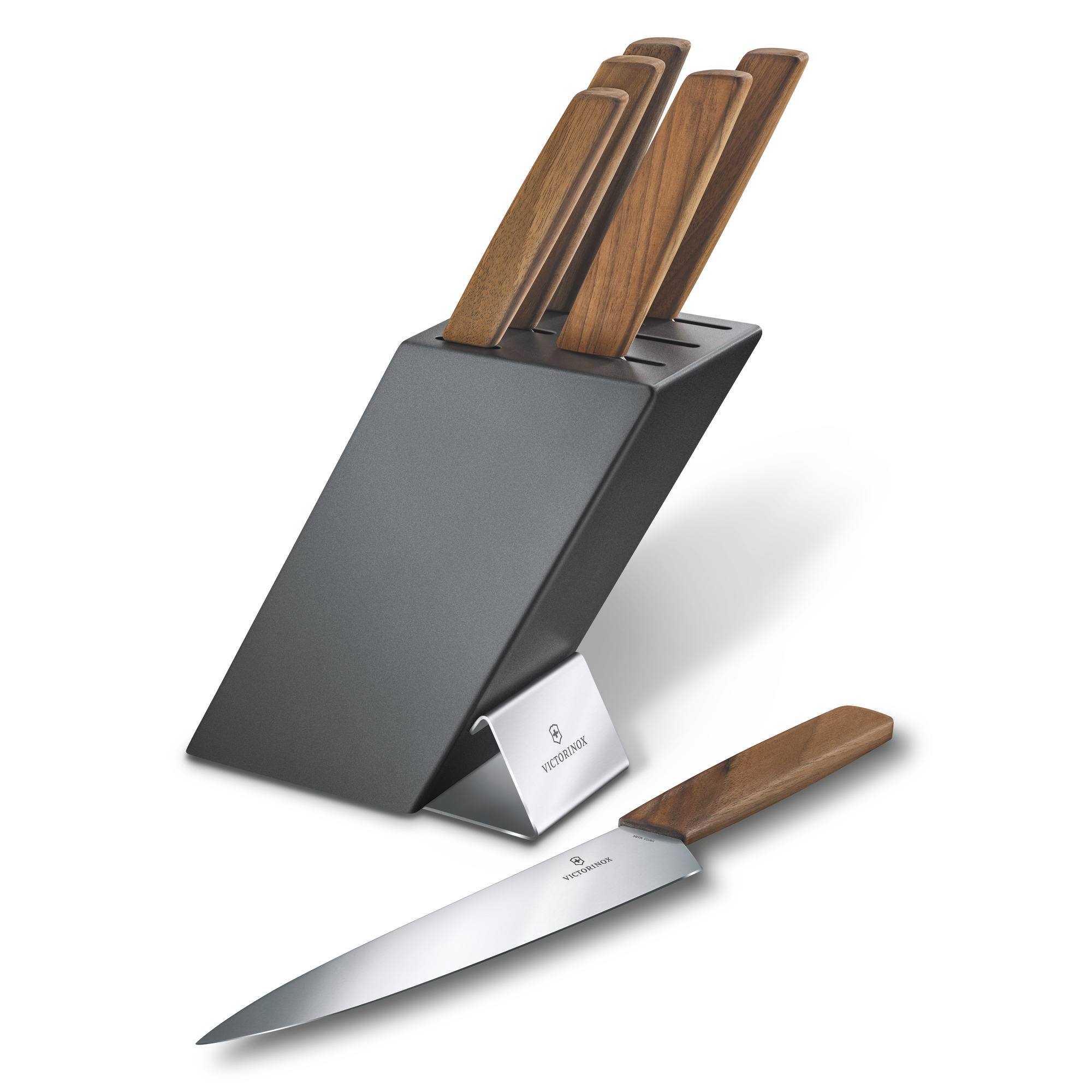 Victorinox Swiss Modern Wood Tranchiermesser, 22 cm